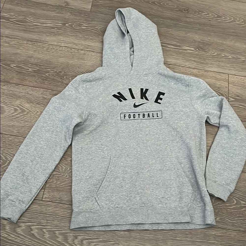 Nike Gray Athletic Sweater with Logo